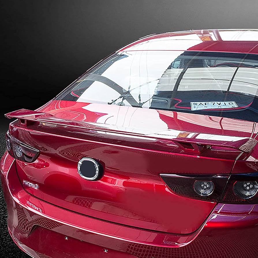 マツダ アクセラ mazda3 セダン GTウイング リアスポイラー カーボン調 マツダ アクセラ mazda3 セダン GTウイング リアスポイラー